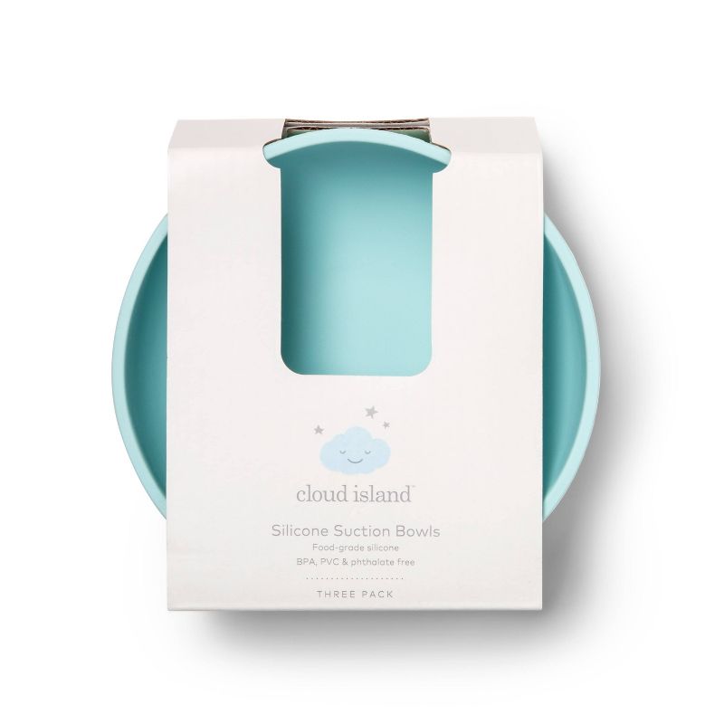 Silicone Suction Bowls - Cloud Island&#8482; - 3pk, 3 of 5