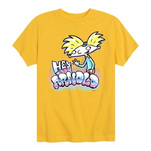 Boys' - Hey Arnold! - Airbrush Arnold Short Sleeve Graphic T-Shirt - 1 of 4