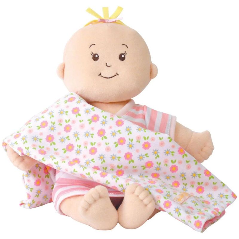 Manhattan Toy Baby Stella Cuddle Swaddling & Receiving Blanket for 12" and 15" Dolls, 1 of 3