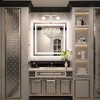 Keonjinn LED Bathroom Vanity Mirror, Front Light & Backlit, 3 Color Temperatures, Anti Fog, Double Lights Strips - 2 of 4