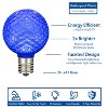 Novelty Lights 25 Pack G50 Plastic Diamond Faceted Globe Hanging LED String Light Replacement Bulbs E17 Intermediate Base 1 Watt - 2 of 4