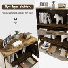 Munora Modern Floor Storage Cabinet - 2 Doors, 1 Pull-Out Drawer - Mid-Century Style for Living Room/Dining Room - 30"L x 16"W x 31"H - 4 of 4