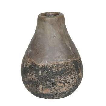 Gray Terracotta Bud Vase - Foreside Home & Garden