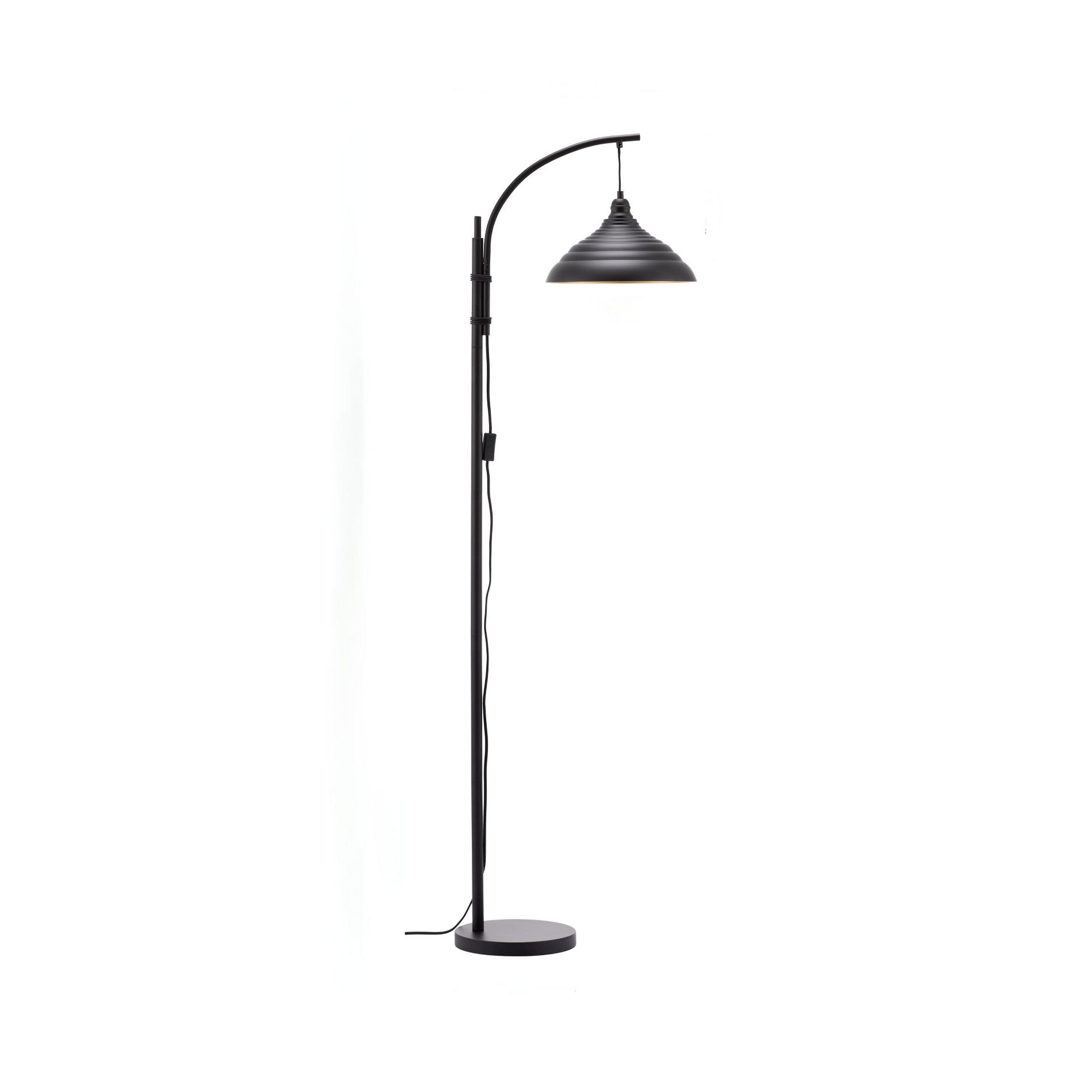 Gulches Floor Lamps, 68.3 Inches, Arch - Design, Black Body, for Bedroom & Living Room