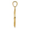 Black Bow Jewelry 14k Yellow Gold Oval Anchor with Rope Pendant, 15 x 25mm - 2 of 4