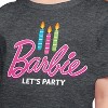 Girls' - Barbie - Let's Party Short Sleeve Graphic T-Shirt - 2 of 4