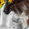 Luupatchy 4 Pcs Sunflowers Cow Comforter Set With 1 Fitted Sheet, 1 Flat Sheet And 2 Pillowcases, For Kids Teens Boys Girls Adults Bedroom - 4 of 4