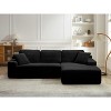 109'' Modern Boneless Sofa Couch, Corduroy Modular Sectional Sofa With L-Shape Chaise, No Assembly Required - 2 of 4