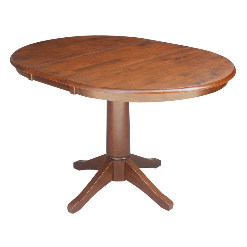 36" Magnolia Round Top Dining Table with 12" Leaf - International Concepts, 5 of 7