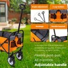 Grungis Folding Shopping Cart with Strap Design,Grocery Cart with All-Terrain Wheels,Utility Cart for Camping,Shopping,Sports,Gardening - 4 of 4
