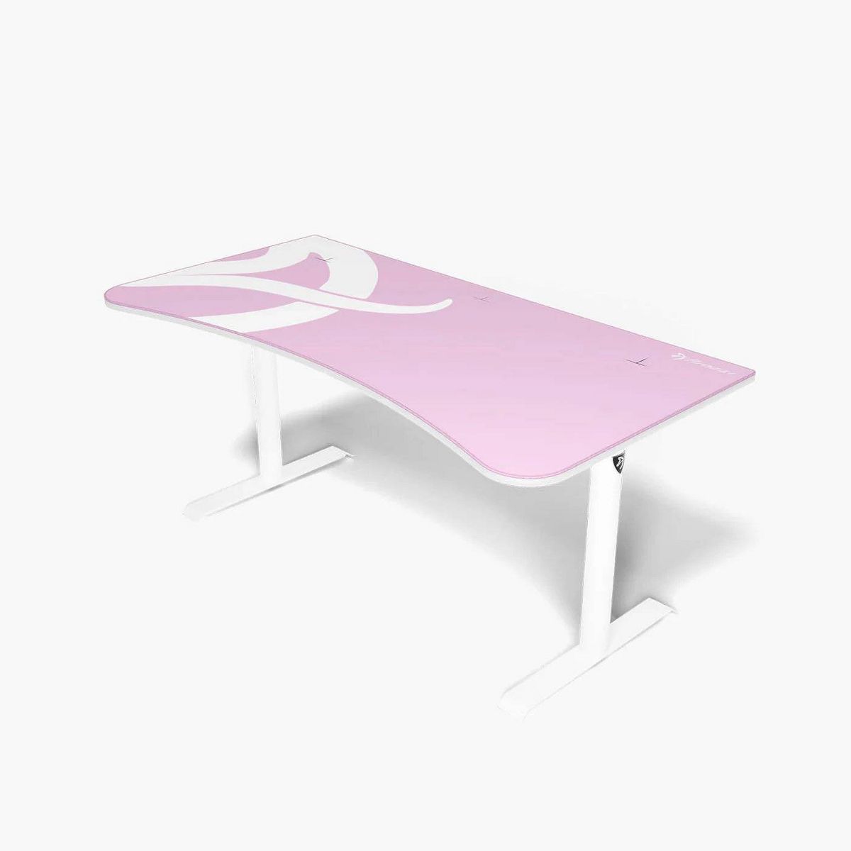 Arozzi Arena Ultrawide Curved Gaming and Office Desk and Washable Mouse Pad and 3 Custom Monitor Mount Cut Outs with Cable Management