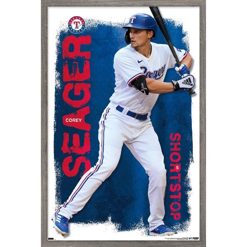 Trends International Mlb Texas Rangers - Corey Seager 23 Framed