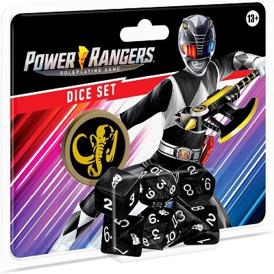 Power Rangers Roleplaying Game Black Dice Set, Official RPG Accessories