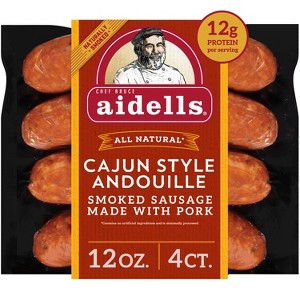 Aidells Cajun Style Andouille Smoked Pork Sausage - 12oz/4ct - 1 of 4