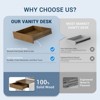 GYIIYUO 31.5"W Makeup Vanity Table with Mirror and Lights, Drawers, Vanity Desk for Bedroom - 4 of 4
