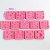 Aoibox Mini Silicone Molds for DIY Cake Fondant Biscuit Cookies Sugar Pudding Chocolate Hard Candies Dessert Candle Decor - 2 of 4