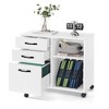VASAGLE Lateral File Cabinet, Home Office Printer Stand, with 3 Drawers and Open Storage Shelves, for A4, Letter-Size Documents, White - 2 of 4