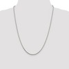 Black Bow Jewelry 2.1mm Sterling Silver Diamond Cut Solid Round Spiga Chain Necklace - 2 of 4