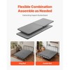 VEVOR Queen Size Bunkie Board, 1.5 in Bed Board Slats with 200D Oxford Cloth, Wooden Mattress Support for Queen Size Bed,4 Piece, Gray - 4 of 4