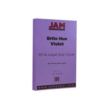 JAM Paper Parchment 65lb Cardstock 8.5 x 11 Coverstock Blue Recycled  96700000 