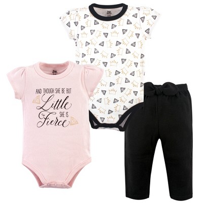 Yoga Sprout Baby Girl Cotton Layette Set, Fierce : Target