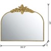 CAVINAS Arched Wall Mirrors with Metal Frame,Decorative Dressing Wall-Mounted Decor Mirror for Bathroom,Living Room,Bedroom - 3 of 4