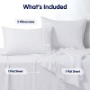 SUBRTEX 4-Piece Bed Sheet Set – Breathable Sheets & Pillowcases with Deep Pockets, White - 4 of 4