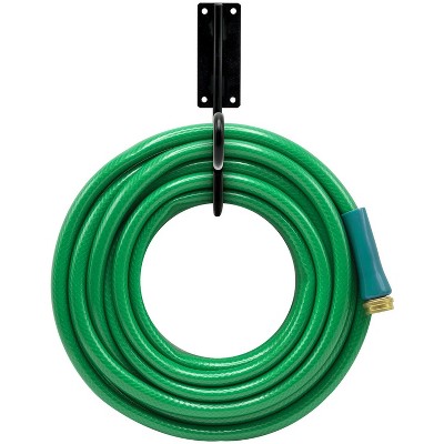 Village Wrought Iron Hose Holder Black
