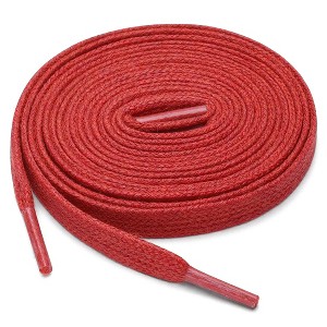 Elerevyo Waxed Cotton Leather Boots Shoes Flat Shoelaces 2 Pairs - 1 of 4