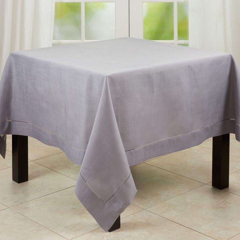 Saro Lifestyle Saro Lifestyle Tablecloth With Hemstitched Border Design, 2 of 5