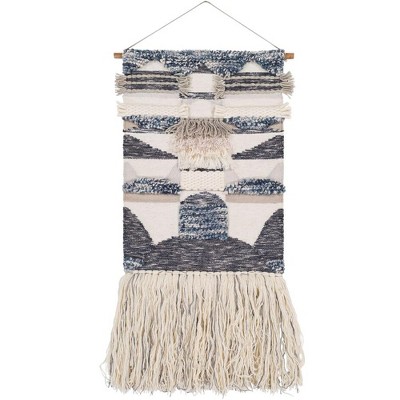 Mark & Day Edelschrott 52"H x 24"W Bohemian/Global Navy Wall Tapestries