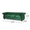 NicBex 84.5"Modular Sofa Couch with Tufted Button Back Modern Suede Fabric 3 Seater Couch with Soft Cushion for Living Room,Apartment - 3 of 4