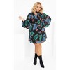 Women's Plus Size Blakely Print Dress - black | CITY CHIC - 2 of 4