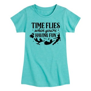 Girls' - Disney - Peter Pan Fitted Short Sleeve Graphic T-Shirt - 1 of 4
