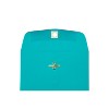 JAM Paper 6 x 9 Open End Catalog Colored Envelopes with Clasp Closure Sea Blue Recycled 10/Pack - 3 of 4