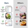 Dexmalle 12pc Food Meal Prep Containers with Exclusive Glass Lids - 4 of 4