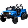 Qaba 12V 4x4 Kids Electric Car, 2WD/4WD Switchable Kids Ride on Car with Parent Remote Control, Spring Suspension System, Back Trailer - 4 of 4