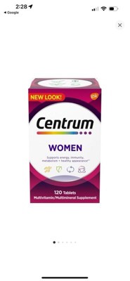 Centrum Multivitamins for Women, Multivitamin/Multimineral Supplement - 120  Count 