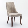 NicBex Set of 2 Upholstered Dining Chairs,Armless Chairs with Solid Wood Legs,Accent chair for Home,Kitchen,Living Room,Restaurant - 4 of 4