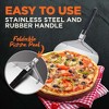 NutriChef Pizza Peel for Oven and Grill - Durable and Safe Aluminum Base with Stainless Steel Handle - 4 of 4