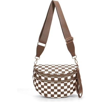BEAFUP Women's Nylon Fanny Pack - A Chic and Versatile Crossbody Bum Bag in Khaki for Street Style Enthusiasts