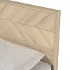 Galano Queen Weiss Clara Bed with Headboard – Oslo Oak - 2 of 4