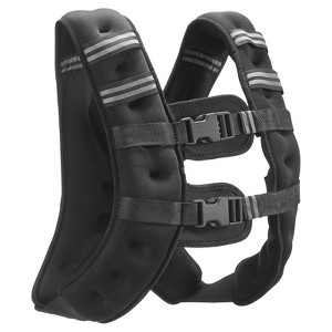 VEVOR Weighted Vest, 16 lbs Weight Vest with Reflective Stripe, Adjustable Buckle Body Weight Vest for Men Women, Workout Equipment - 1 of 4