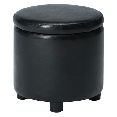 target round storage ottoman