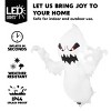 Joyfy 4.5 FT Halloween Inflatable Decorations, Infltable Flying Ghost Broke Out from Window for Halloweeen Window Yard Garden Lawn Outdoor Decoration - 3 of 4