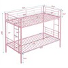 NicBex Twin Over Twin Bunk Bed,Metal Bunk Beds with Ladder,Bunk Bed Frame for Kids,Box Spring Not Required,Space-Saving and Noise-Free - 3 of 4