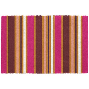 Bungalow Flooring 2'x3' Colorstar Emperor Stripe Indoor Door Mat: Washable, Mildew & Stain Resistant, Low Pile - 1 of 3