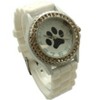 Olivia Pratt Every Day Silicone Paw and Rhinestones Colorful Women Watch - image 3 of 4