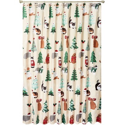 The Lakeside Collection Merry Catmas Bath Collection - Shower Curtain