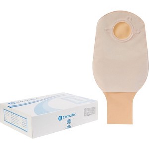 ConvaTec SUR-FIT Natura Drainable Ostomy Pouch, 12" Opaque, 2-Sided Comfort Panel, InvisiClose Tail, 1-3/4" Flange, 10ct - 1 of 4